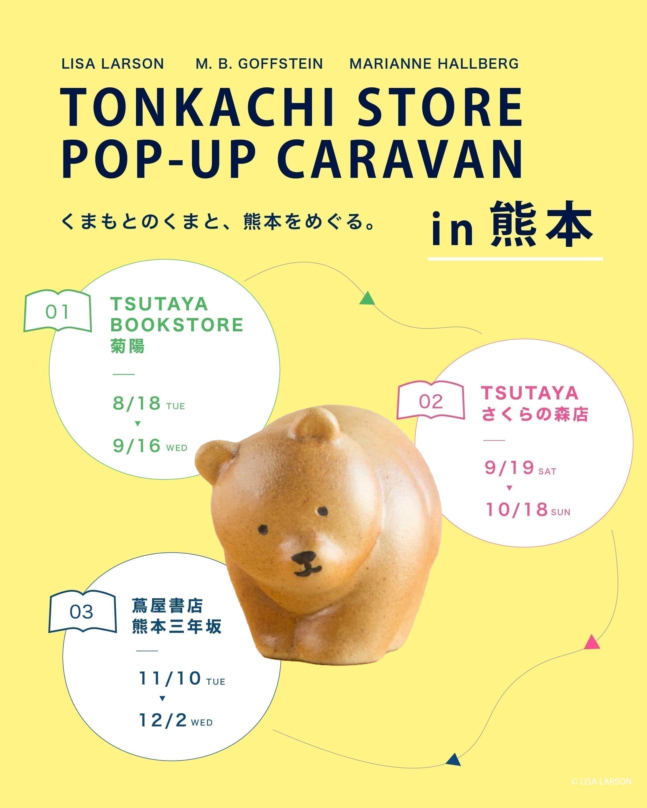 熊本のTSUTAYA・蔦屋書店3店舗を巡る「TONKACHI STORE POP-UP CARAVAN