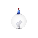 Christmas ball of shirokuma and blue tree