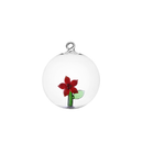 Poinsettia Christmas ball (red)