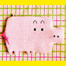 Hot water bottle (hottie) pig