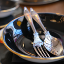 Eastern European -style vintage taste cutlery set
