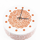 Red flower clock
