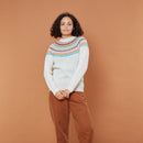 Magic Circle YOKE Sweater (Winter White)