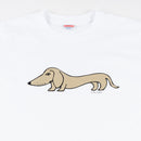 Tシャツ(ダックスフント・ホワイト)