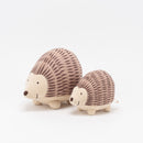 A horned mouse being hugged