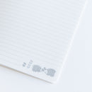 A5 Snow -bleed notebook (hedgehog 3 brothers)