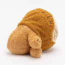 The lion is hugged