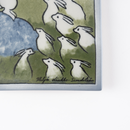 Rabbit ceramic plate