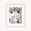 BEHIND FLOWERS