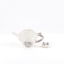 Dog's parent and child pot (gray patchchi) No.2