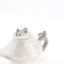 Dog's parent and child pot (gray patchchi) No.2