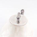 Dog's parent and child pot (gray patchchi) No.2