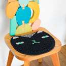 チェアパッド(モノクロのネコ)