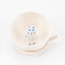 CAT COFFEE CUP (Coffee Cup / Blue Stripe) No.9