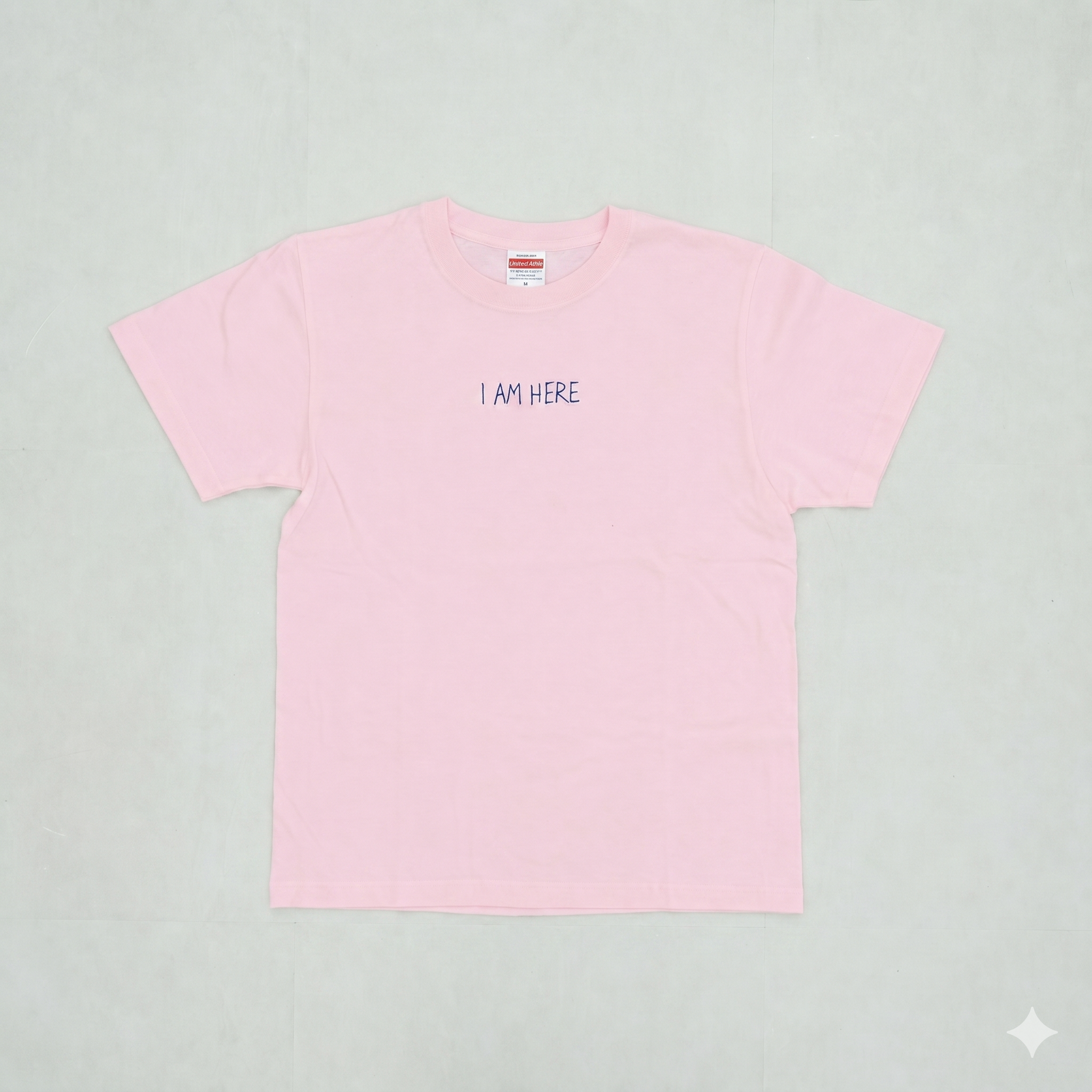 Tシャツ（I AM HERE・ライトピンク）