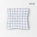 Checked tablecloth