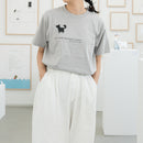 Tシャツ(ブルッキーと彼女の子羊・ライトグレー)