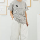 Tシャツ(ブルッキーと彼女の子羊・ライトグレー)
