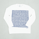 ロングTシャツ(波・ホワイト)