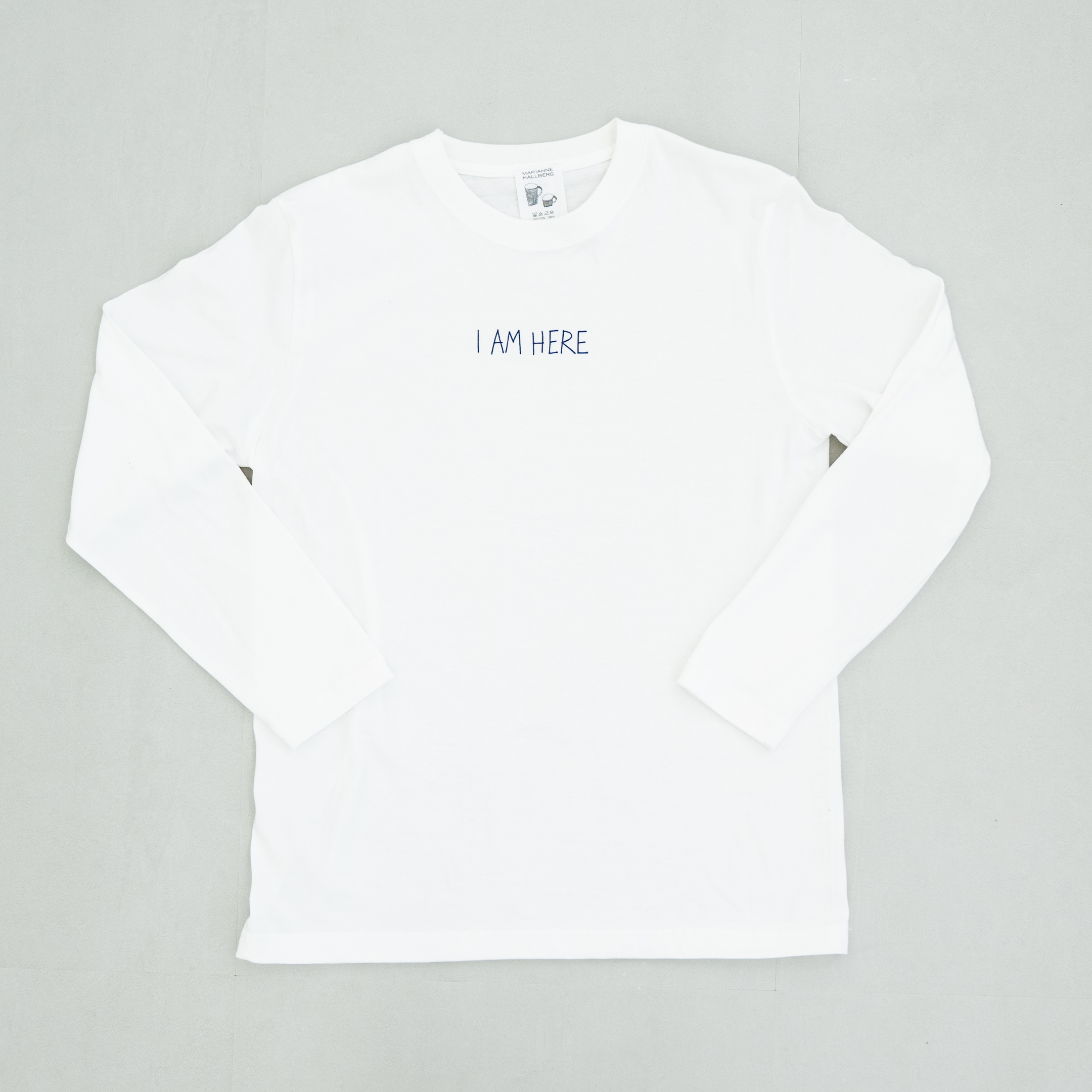 ◆ノルディ◆Heart Moon Long Sleeve T-shirt◆ロングTシャツ◆ ロングTシャツ(I AM HERE・ホワイト)