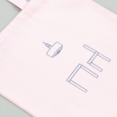 Tote bag (I am here / pink)