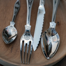 Eastern European -style vintage taste cutlery set