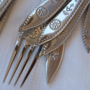 Eastern European -style vintage taste cutlery set