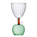 Green apple water glass