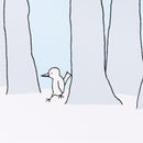 【受注生産】額装プリント「森からきた鳥(海のむこうで)」