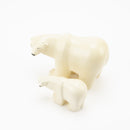 Polar bear parent and child set