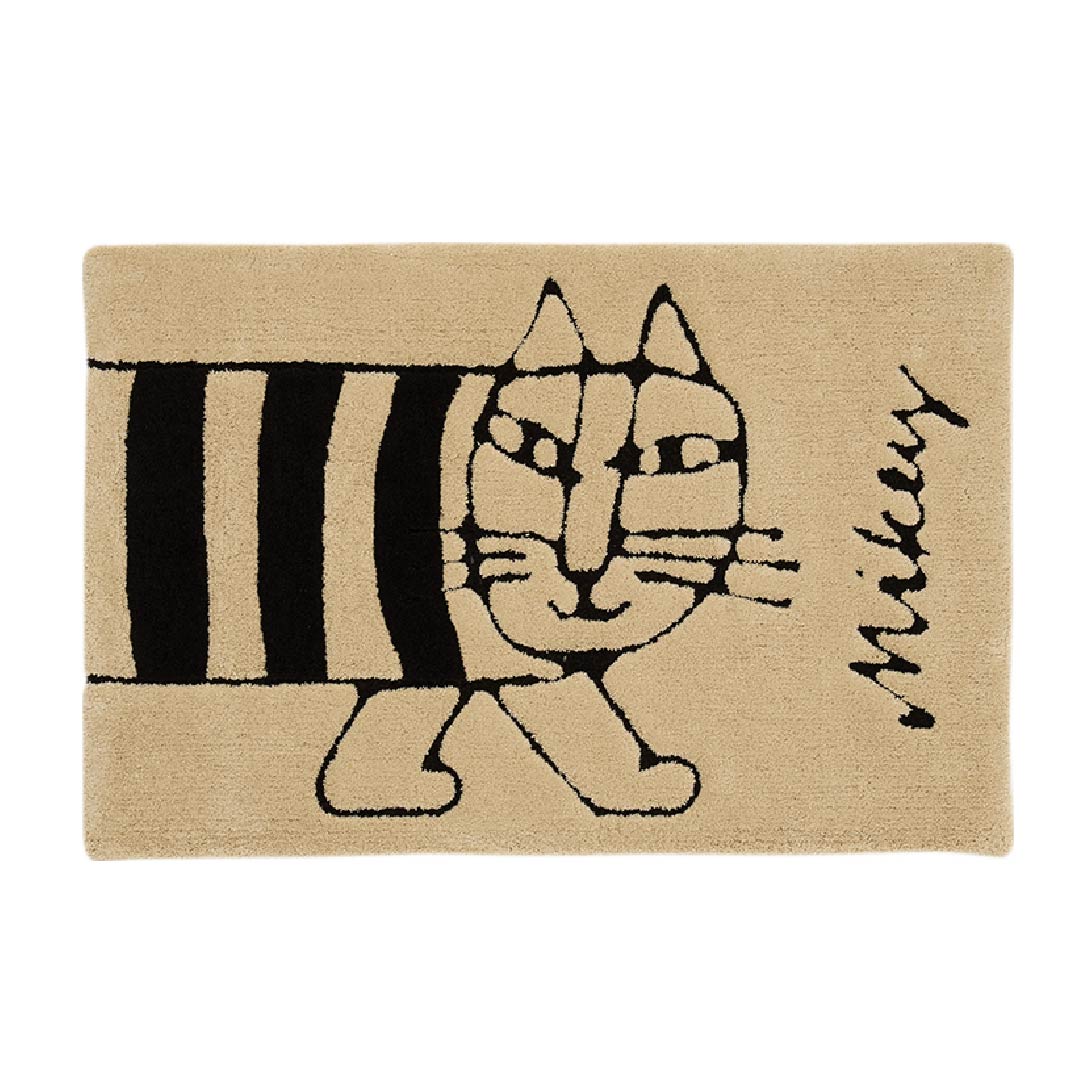 マット（90×140cm・クラシックマイキー・ブラック）