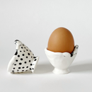 Egg stand (black mimi / dot)