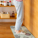 廚房墊子(50 x 180厘米,木質堅果和刺猬)