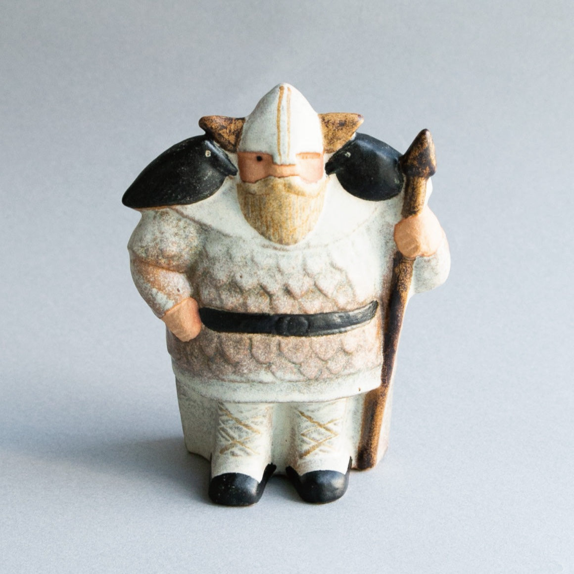 Lisa Larson リサラーソン バイキング ウィズ バード（ブラウン）薄め Lisa Larson(リサラーソン)バイキング ウィズ バード viking