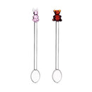 Rabbit and bear spoon set