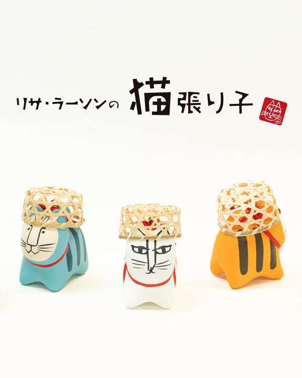 【再入荷】縁起を招く！リサ・ラーソンの猫張り子