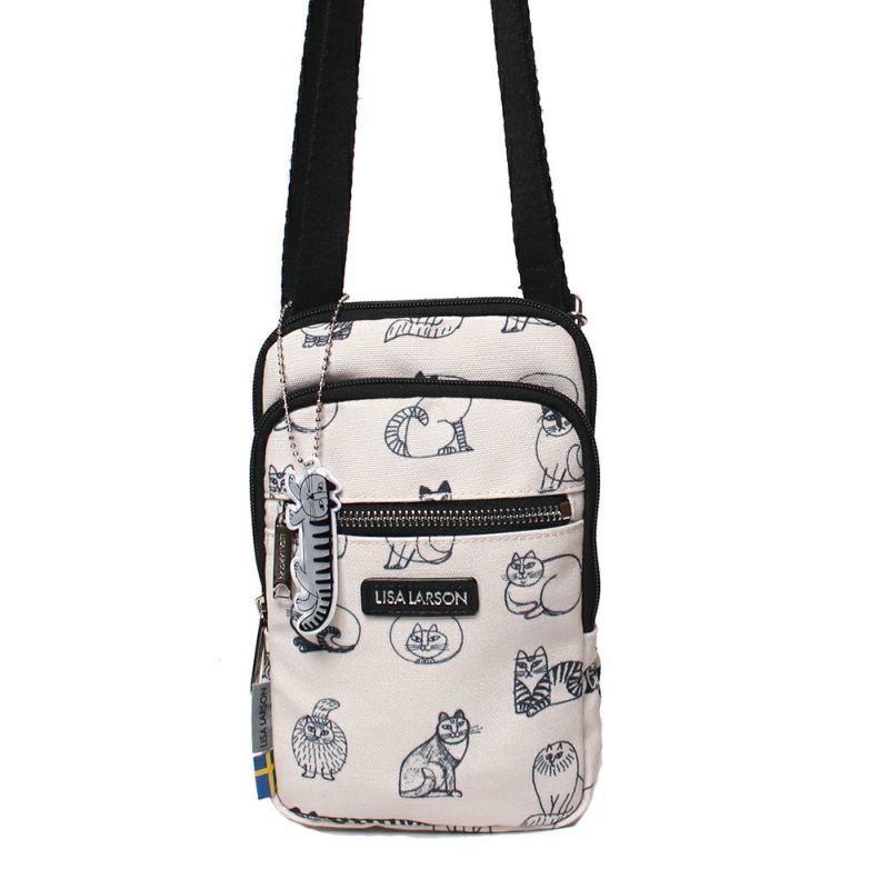 Mini shoulder bag (sketch cats)