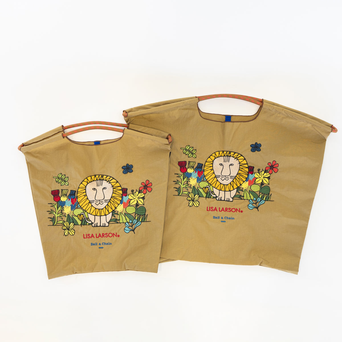 Lisa Larson×Ball&Chain】ライオンショッピングバッグ（L）