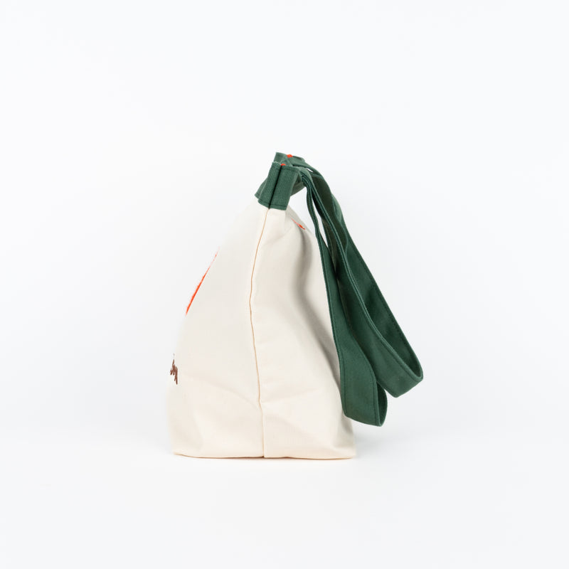 Embroidered mini tote