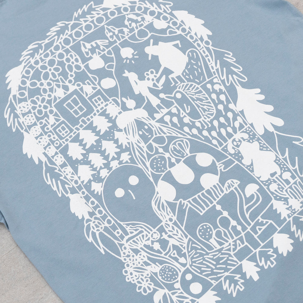 Tシャツ（ポルティ）アシッドブルー