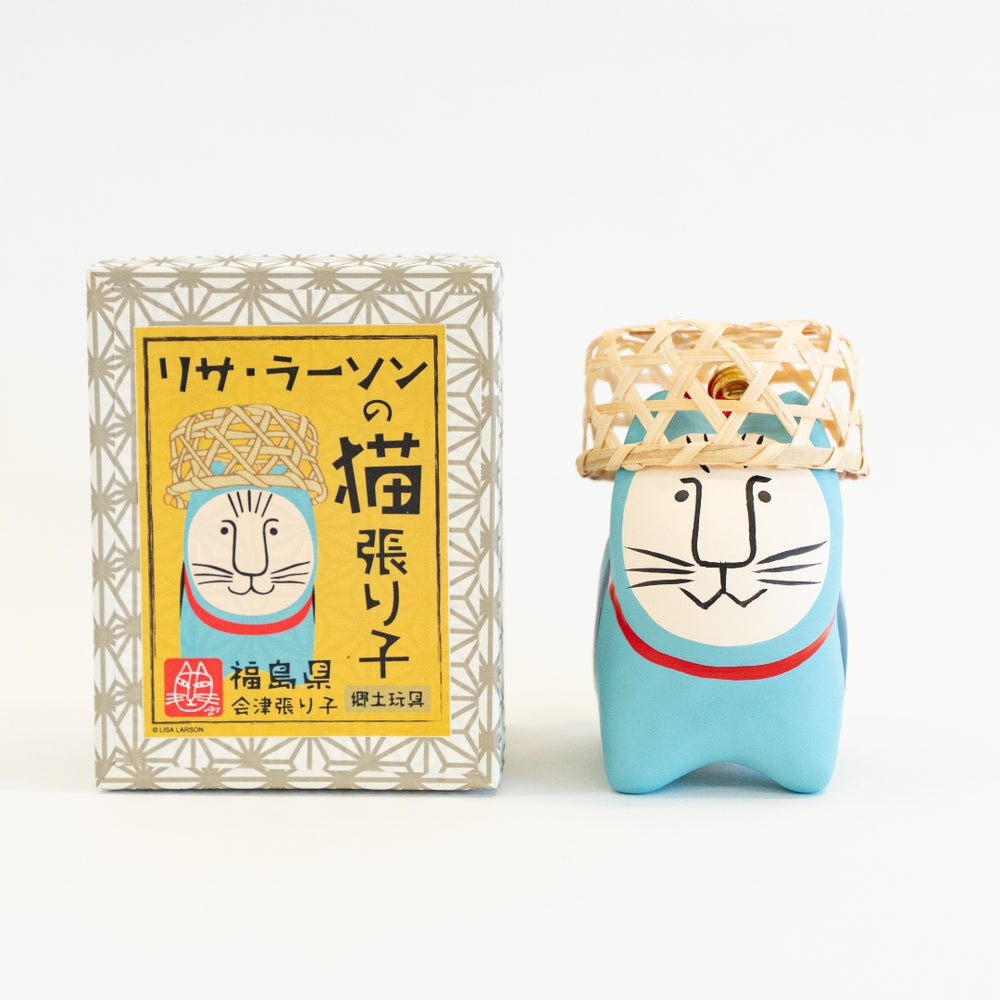 リサ・ラーソンの猫張り子（ミッセ・ブルー）