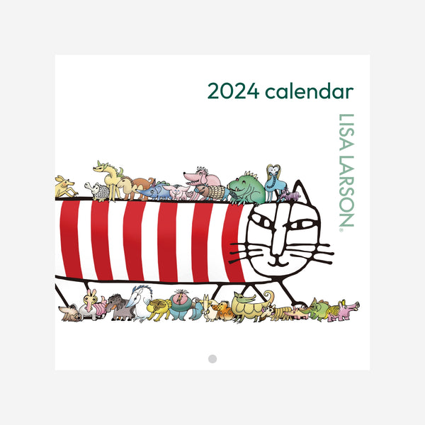 壁掛けカレンダー2024（リサ・ラーソン　デザインコレクション）
