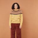 GLITCH YOKE sweater (Marzipan)