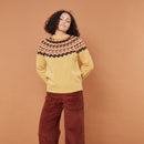 GLITCH YOKE sweater (Marzipan)