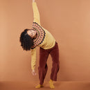 GLITCH YOKE sweater (Marzipan)