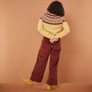 GLITCH YOKE sweater (Marzipan)