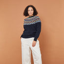 GLITCH YOKE Sweater (Charcoal)