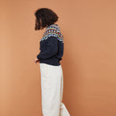 GLITCH YOKE Sweater (Charcoal)