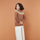 Helga Yokeセーター（Hazelnut）