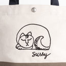 スッシーの刺繍ミニトート